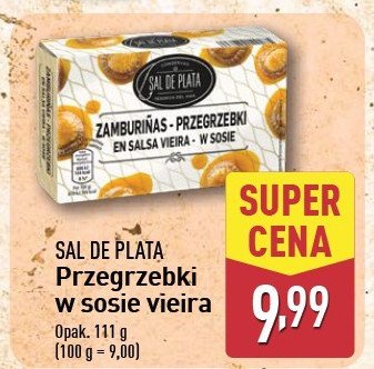 Przegrzebki w sosie vieira Sal de plata promocja w Aldi