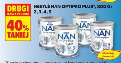 Mleko modyfikowane Nan Optipro Plus 5 promocja w Biedronka