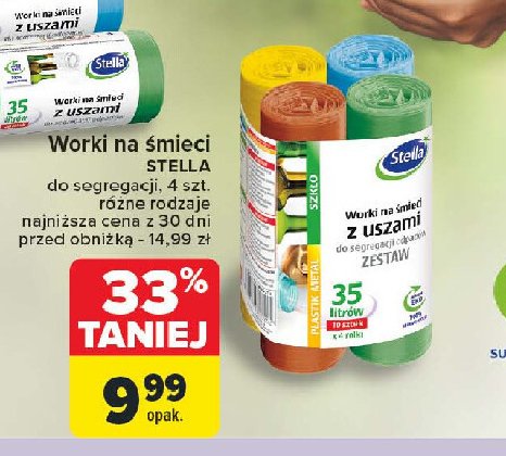 Worki do śmieci do segregacji odpadów Stella promocja