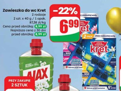 Płyn uniwersalny Ajax konwalie promocja w Dino