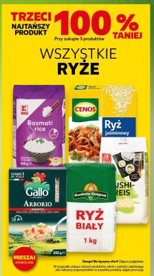 Wszystkie ryże trzeci -100% taniej promocja w Kaufland