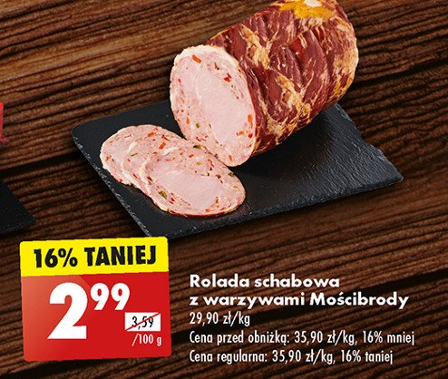 Rolada schabowa z warzywami Mościbrody promocja