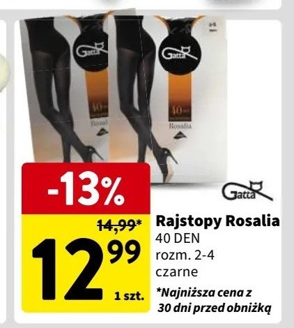 Rajstopy damskie rosalia 40 den rozm. 2 Gatta promocja