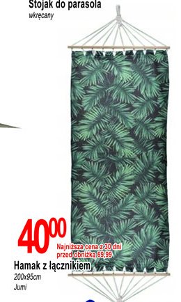 Hamak 200 x 95 cm Jumi promocja