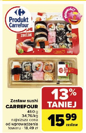Zestaw sushi Carrefour promocja w Carrefour Market