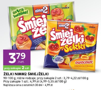 Żelki Nimm2 śmiejżelki sokki promocja w Stokrotka
