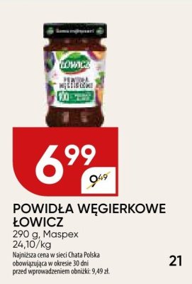 Powidła węgierkowe łowicz promocja w Chata Polska