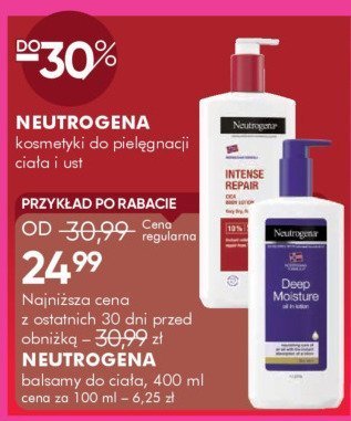 NEUTROGENA balsamy do ciała, 400 ml promocja w Super-Pharm
