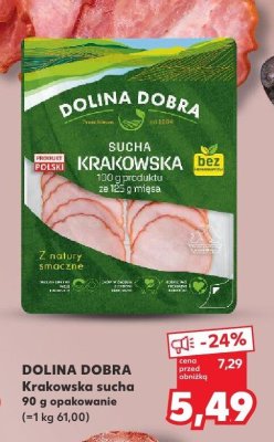 Kie艂basa krakowska sucha staropolska Olewnik promocja w Kaufland