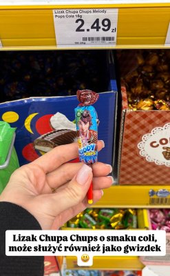 Lizak Melody Pops Cola promocja w Dino