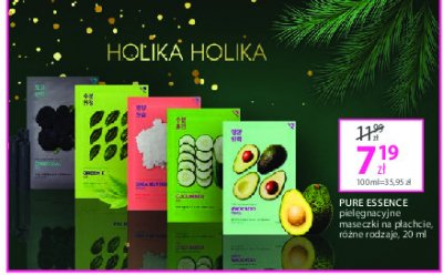 Maska do twarzy cucumber Holika holika pure essence promocja