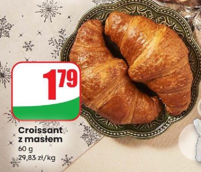 Croissant z masłem promocja w Dino