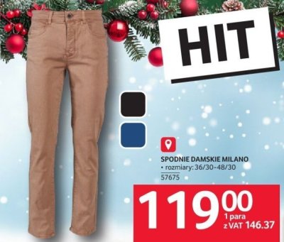 Spodnie damskie Milano promocja w Selgros