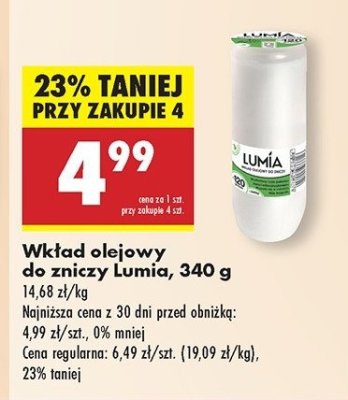 Wkład olejowy do zniczy 340 g 120 h Lumia promocja