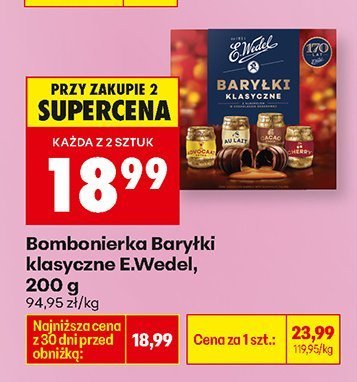 Bombonierka Baryłki klasyczne E promocja w Biedronka