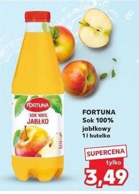 Sok 100% jabłkowy Fortuna promocja w Kaufland