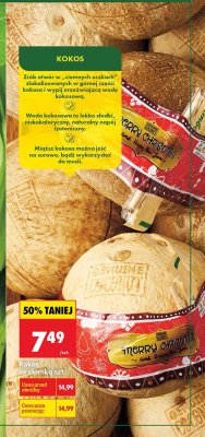 Kokos ze słomką szt. promocja w Biedronka