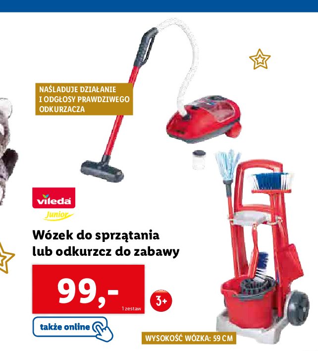 Odkurzacz do zabawy Vileda promocja