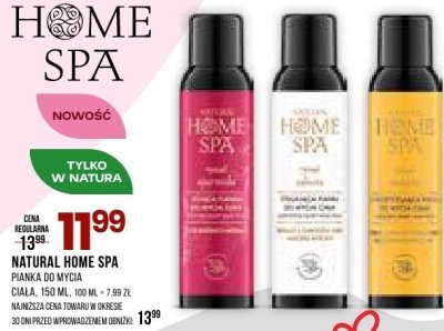 Pianka do mycia Natural Home Spa, 100 ml promocja w Drogerie Natura