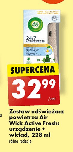 Odświeżacz powietrza kwiat bawełny Air wick active fresh promocja