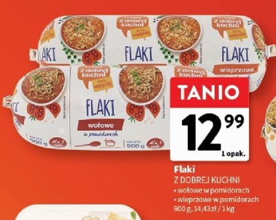 Flaki Z DOBREJ KUCHNI wołowe w pomidorach promocja w Intermarche