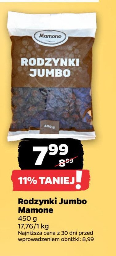 Rodzynki jumbo Mamone promocja