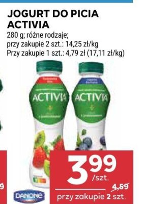 Jogurt do picia activia promocja w Stokrotka