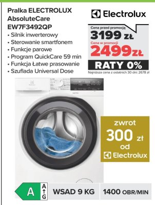 Pralka AbsoluteCare EW7F3492QP promocja w NEONET