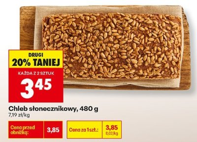 Chleb słonecznikowy 480g promocja w Biedronka