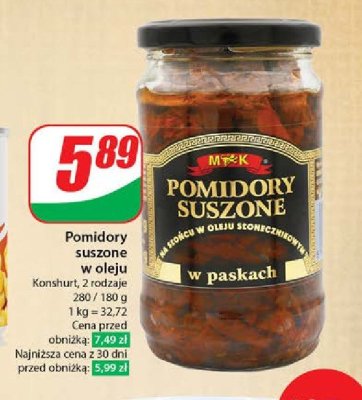 Pomidory suszone M&k promocja