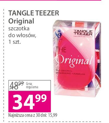 Szczotka do włosów original różowa Tangle teezer promocja