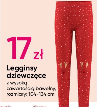 Legginsy dziewczęce 104-134 cm promocja w Pepco