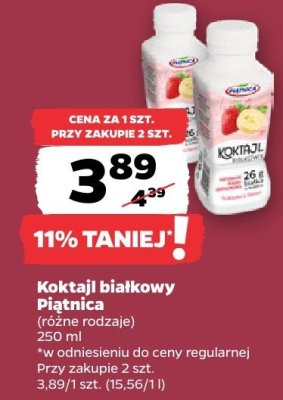 Koktajl białkowy Piątnica promocja w Netto