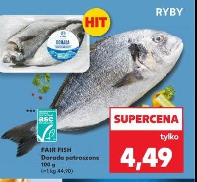 Dorada patroszona FAIR FISH promocja