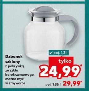 Dzbanek szklany 1.3 l promocja w Kaufland