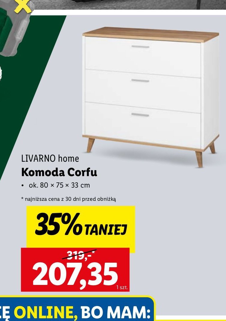 Komoda corfu LIVARNO HOME promocja w Lidl
