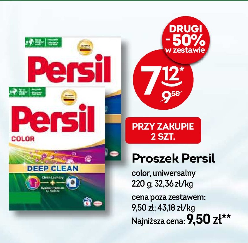 Proszek do prania color Persil promocja w Żabka