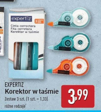 Korektor w taśmie Expertiz promocja w Aldi