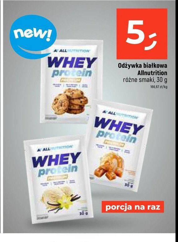 Odżywka białkowa wanilia ALLNUTRITION WHEY PROTEIN promocja w Dealz