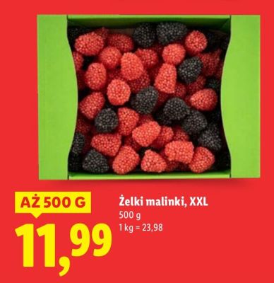 Żelki malinki, XXL promocja w Lidl