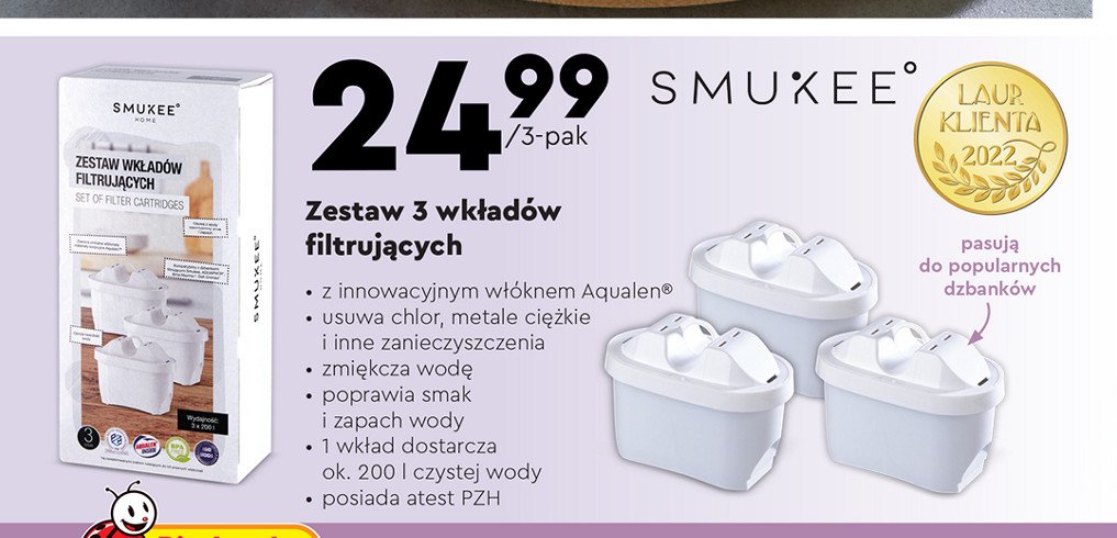 Wk艂ady filtruj膮ce Smukee promocja