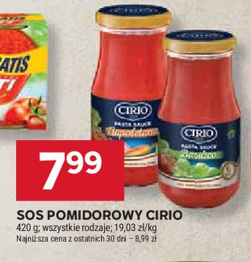 Sos pomidorowy napoletana Cirio promocja