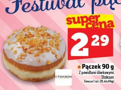 Pączek 90 g z powidłami śliwkowymi promocja w TOPAZ