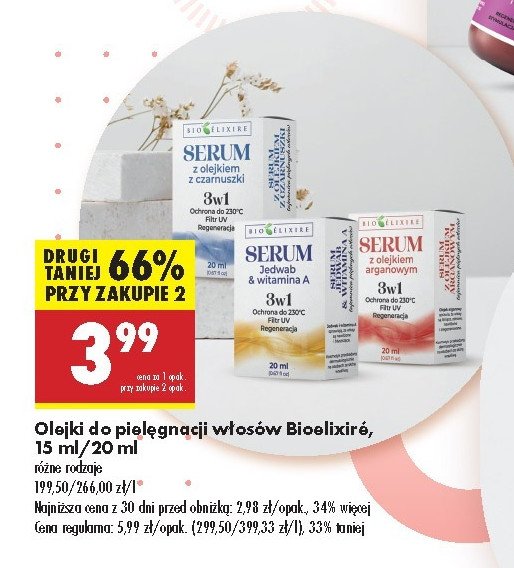 Serum z olejkiem arganowym Bioelixire promocja