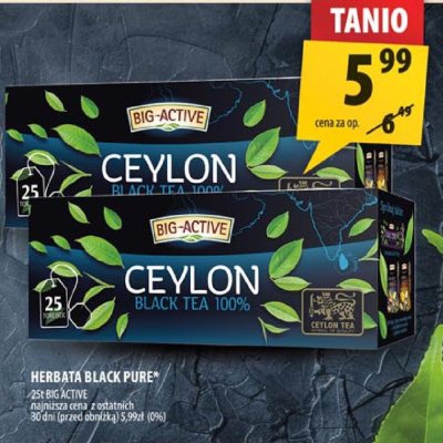 Herbata Black Pure promocja w Arhelan