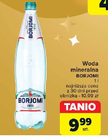 Woda gazowana Borjomi promocja w Carrefour