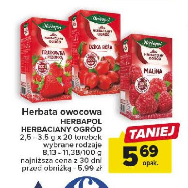 Herbata dzika r贸偶a Herbapol herbaciany ogr贸d promocja