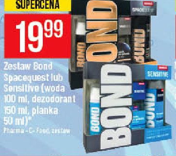 Woda po goleniu + dezodorant + pianka do golenia Bond expert sensitive promocja