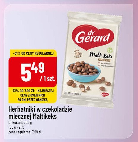 Ciastka maltikeks milk Dr gerard promocja w POLOmarket