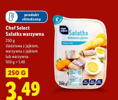 Sałatka warzywna z jajkiem lub warzywna promocja w Lidl